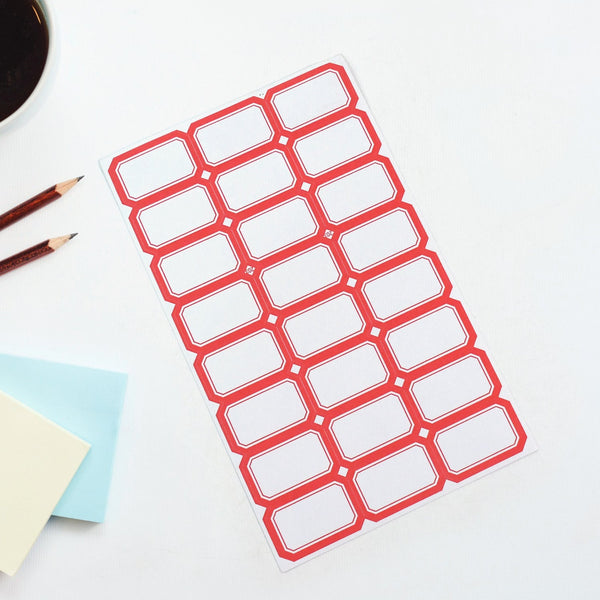 Multipurpose Writable Blank Label Sticker Sheets (1 Sheet)