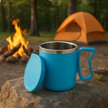 300ml Stainless Steel Mug: Insulated, Leakproof Lid, Hot/Cold Drinks (Mix Color)