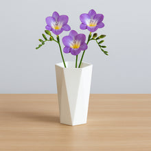 Modern Geometric Hexagon Plastic Flower Vase (1 Pc)