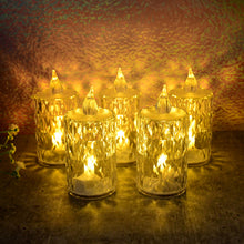 Led Crystal Effect Flameless Candle Light Set (5 Pc)