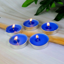 Blue Scented Tea Light Candles (25 Pc  Set)