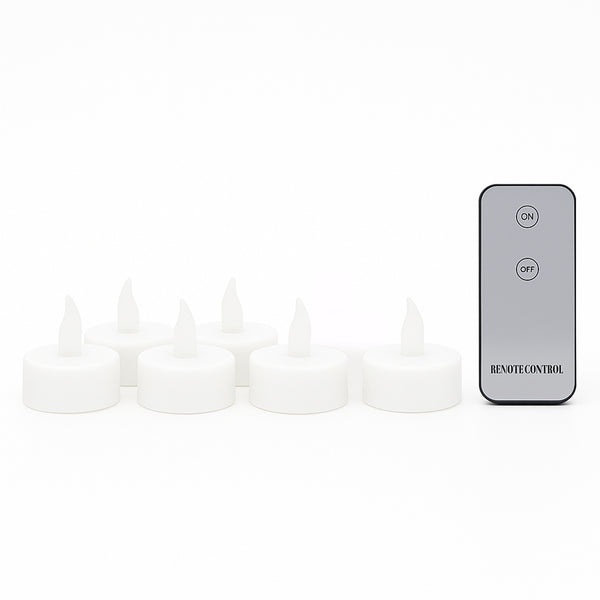 Premium 6 Piece Led Flameless Candle Light Set With Remote Control