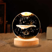 Fish 3d Crystal Ball Lamps With Base (1 Pc)