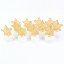 Set Of 12 Decorative Led Star Candles