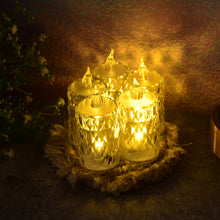 Decorative Led Crystal Flameless Candle Set (6 Pc)