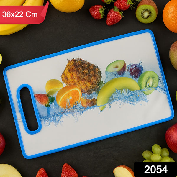 Large Rectangular Fruit Print Cutting Board (36x22cm  1 Pc)